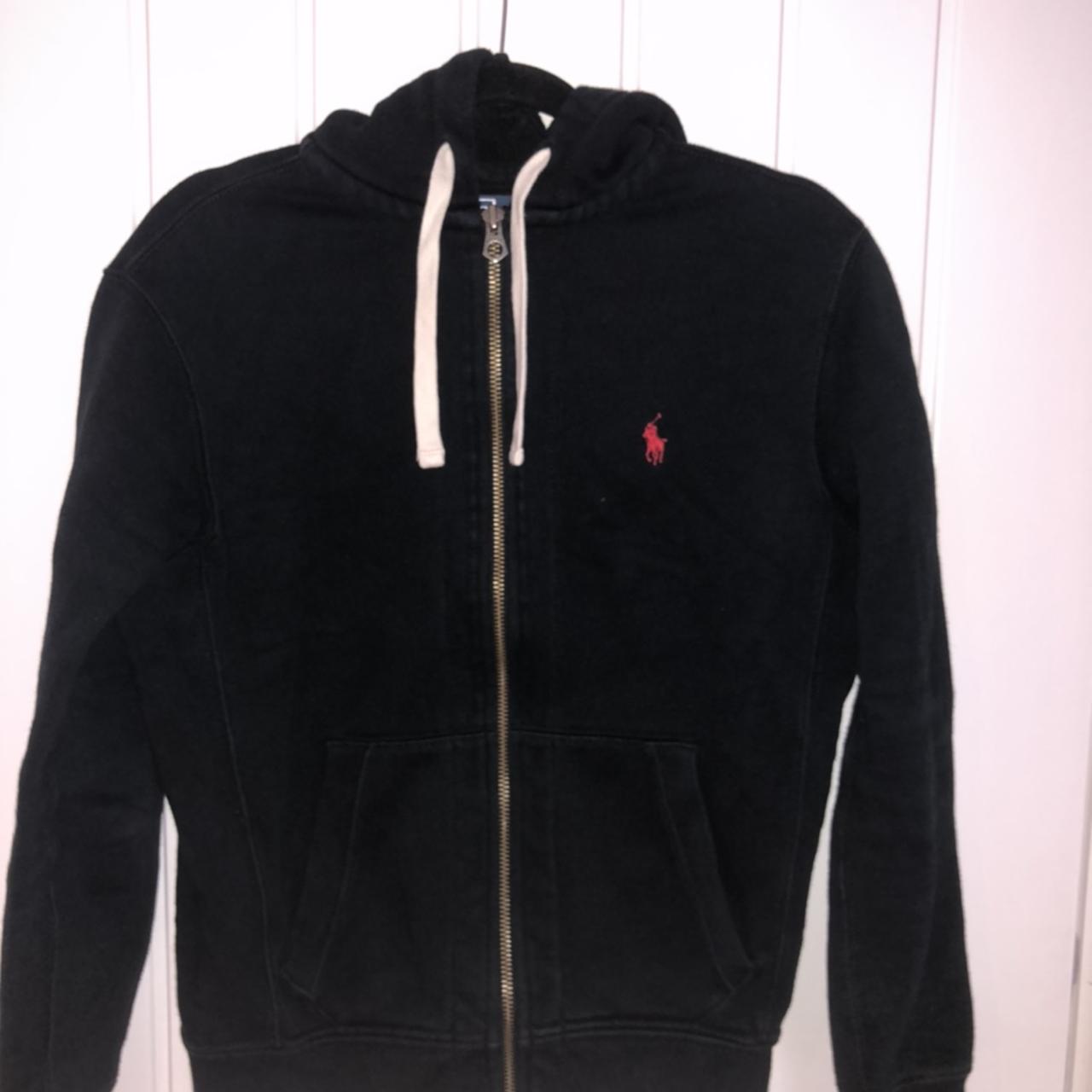 Men’s Black Ralph Lauren hoodie Has been used, some... - Depop