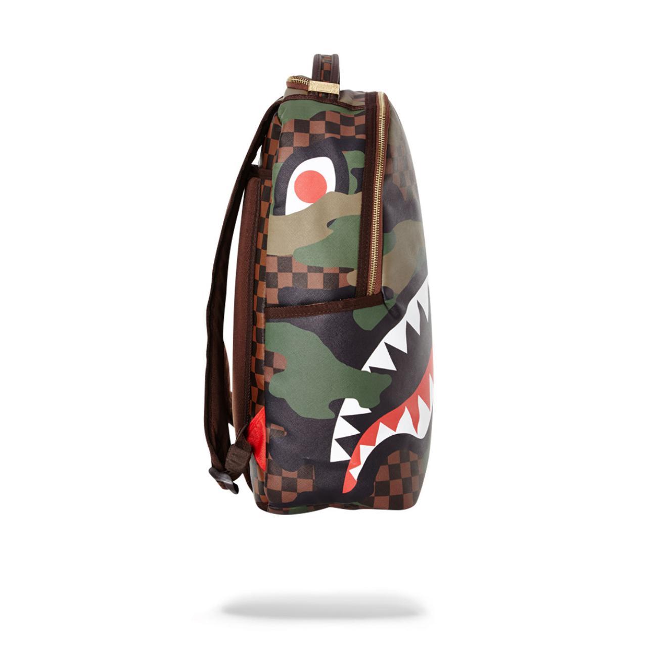 camo shark backpack