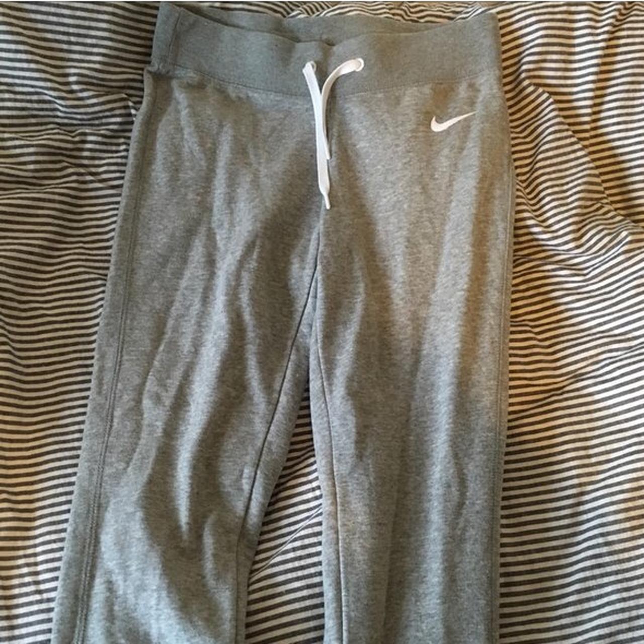 nike light grey jogger leggings // never worn //... Depop
