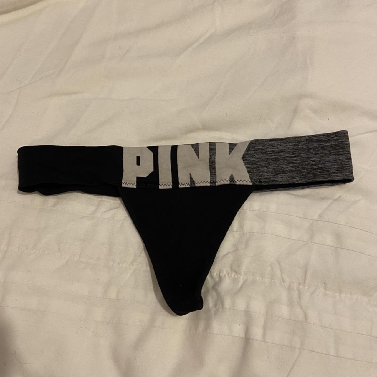 Victoria's secret PINK seamless black underwear  - Depop