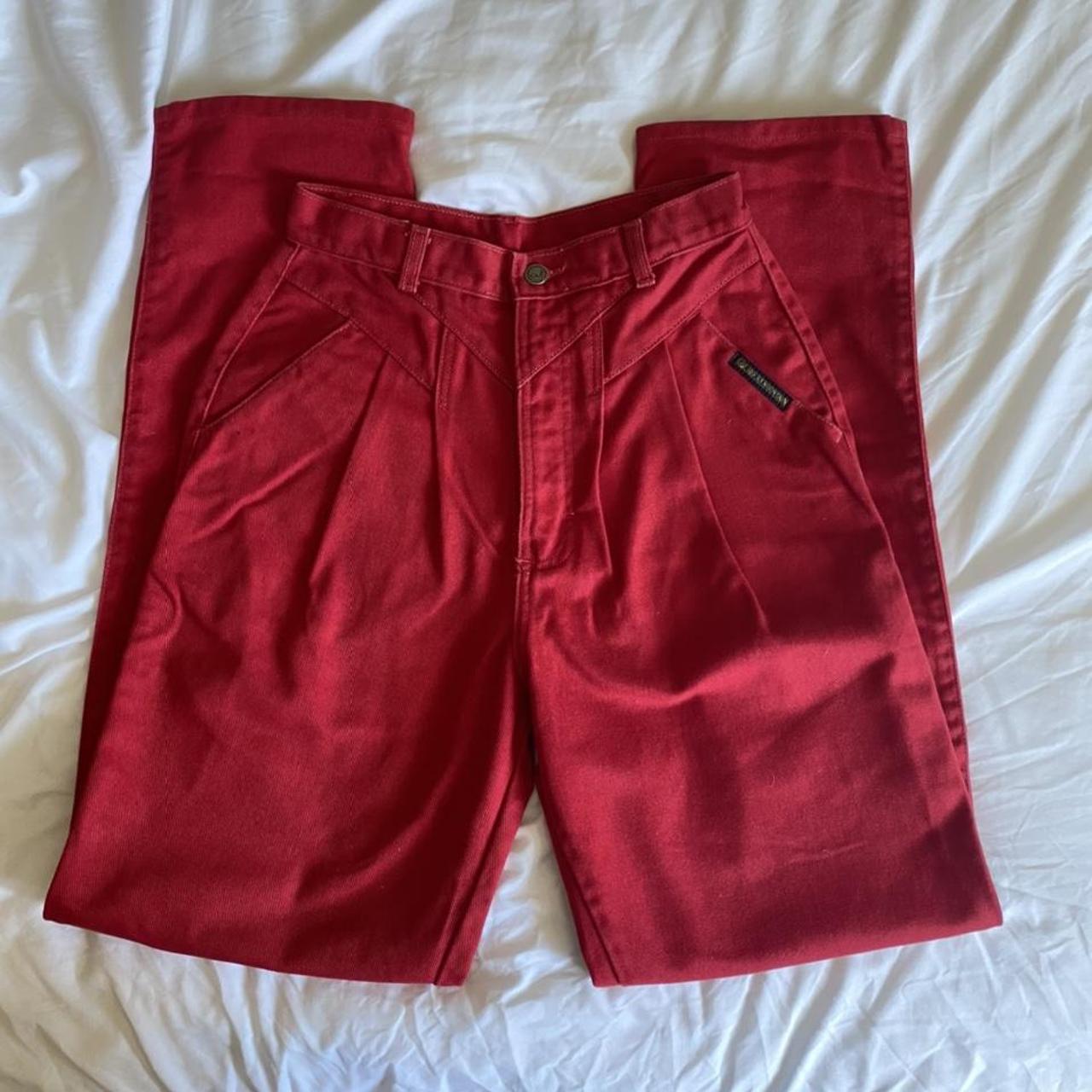 Vintage red wrangler jeans Rocky Mountain collection... - Depop