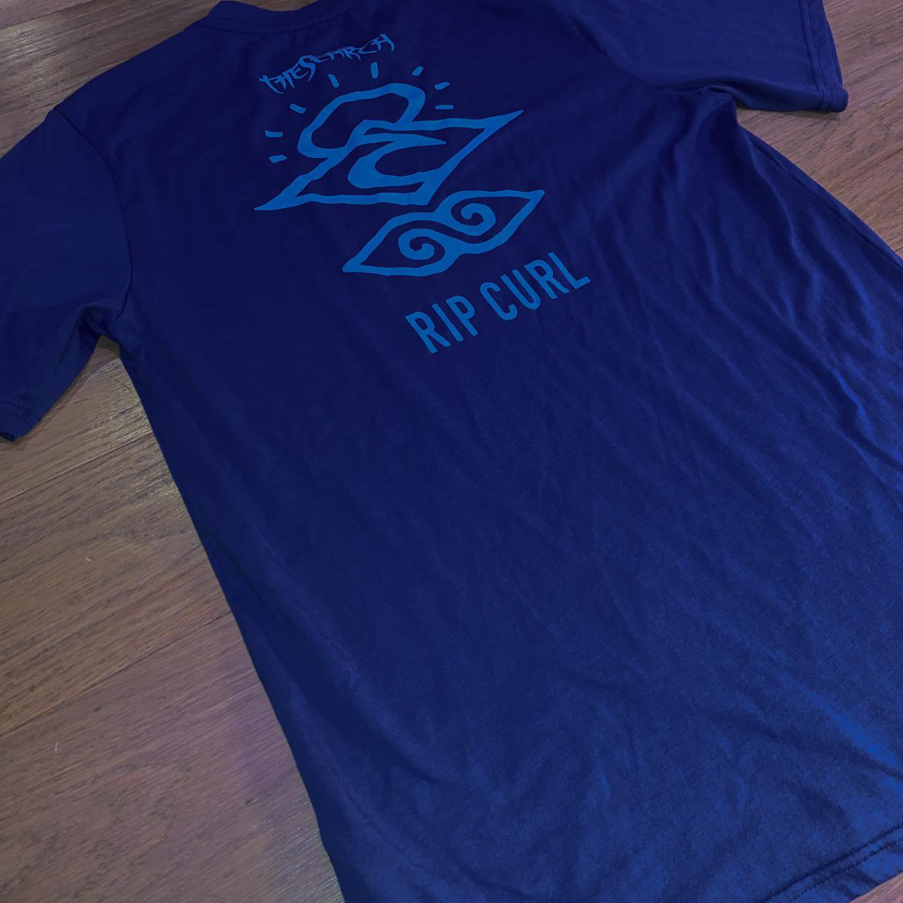 Brand New Rip Curl Dark Blue ‘The Search’ Tee. The... - Depop