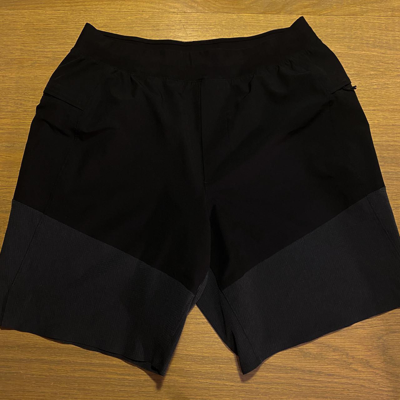 Men’s Medium Lululemon Shorts. Black and Gray with... Depop