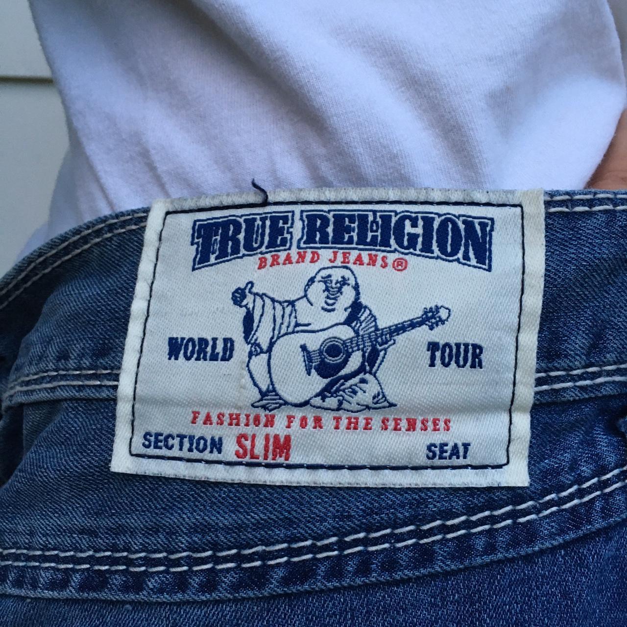 Authentic true religion jeans Size 38x36 Slim fit... - Depop