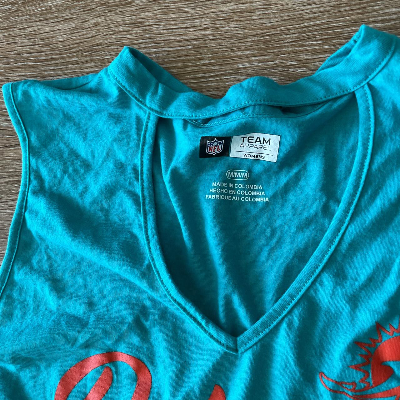 Miami dolphins women tank top! worn once! perfect - Depop