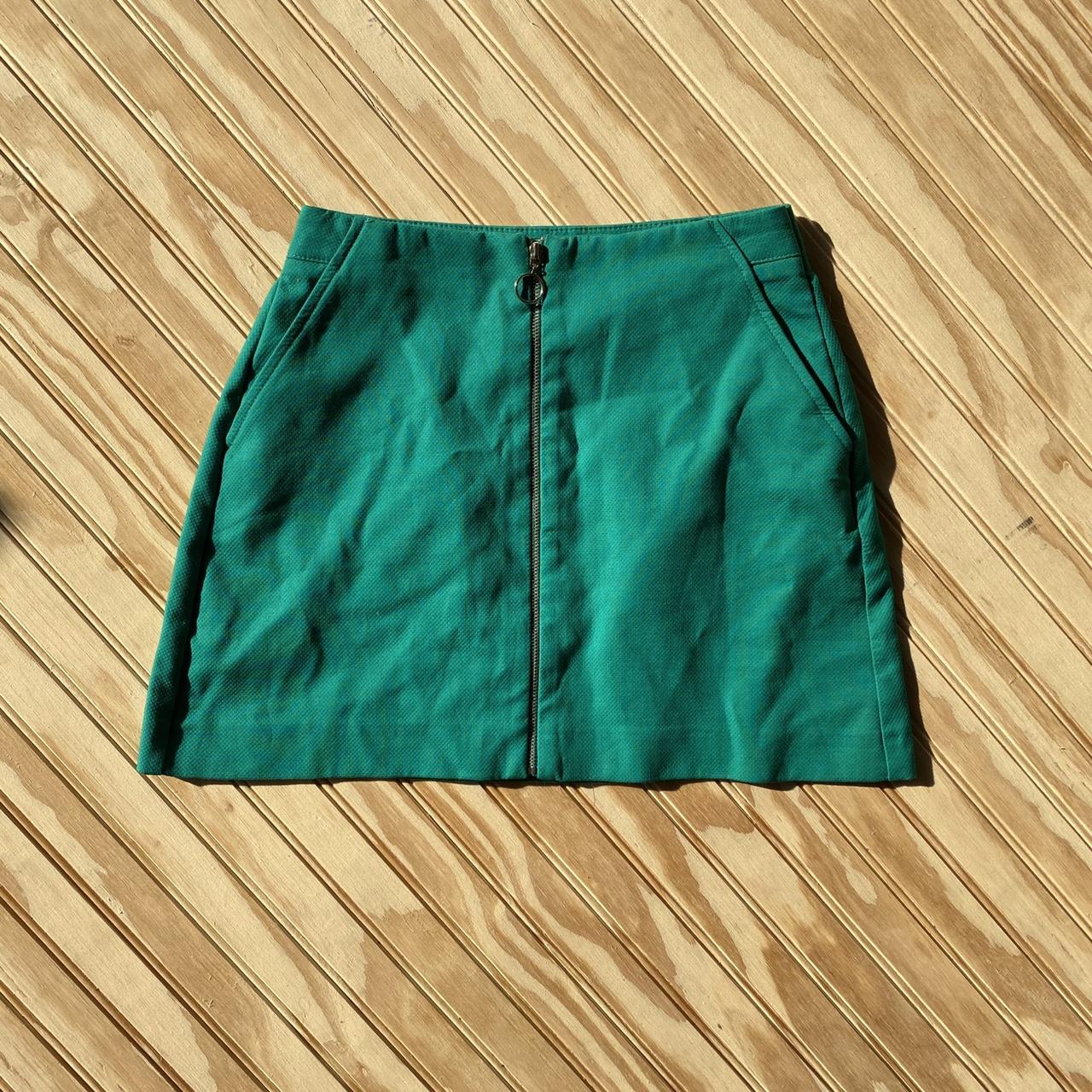 Cute emerald green skirt from Zara ️ size S (has... Depop