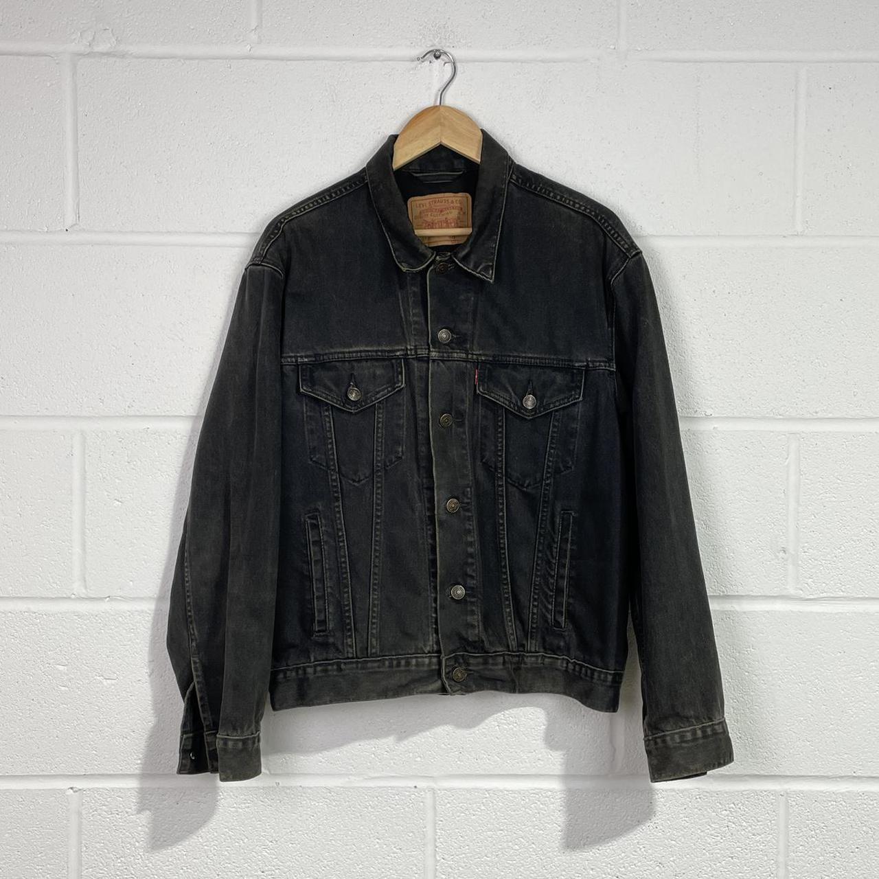 vintage black levis denim jacket