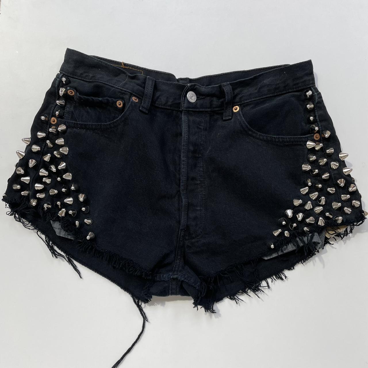 levis studded shorts