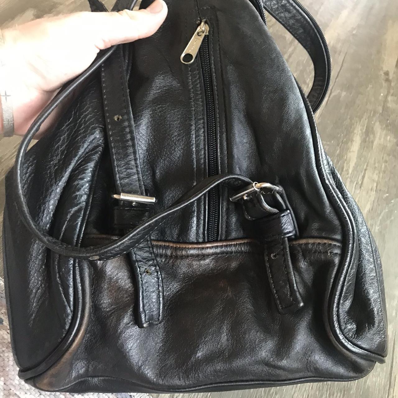 Harley Davidson Men's Black and Orange Bag | Depop