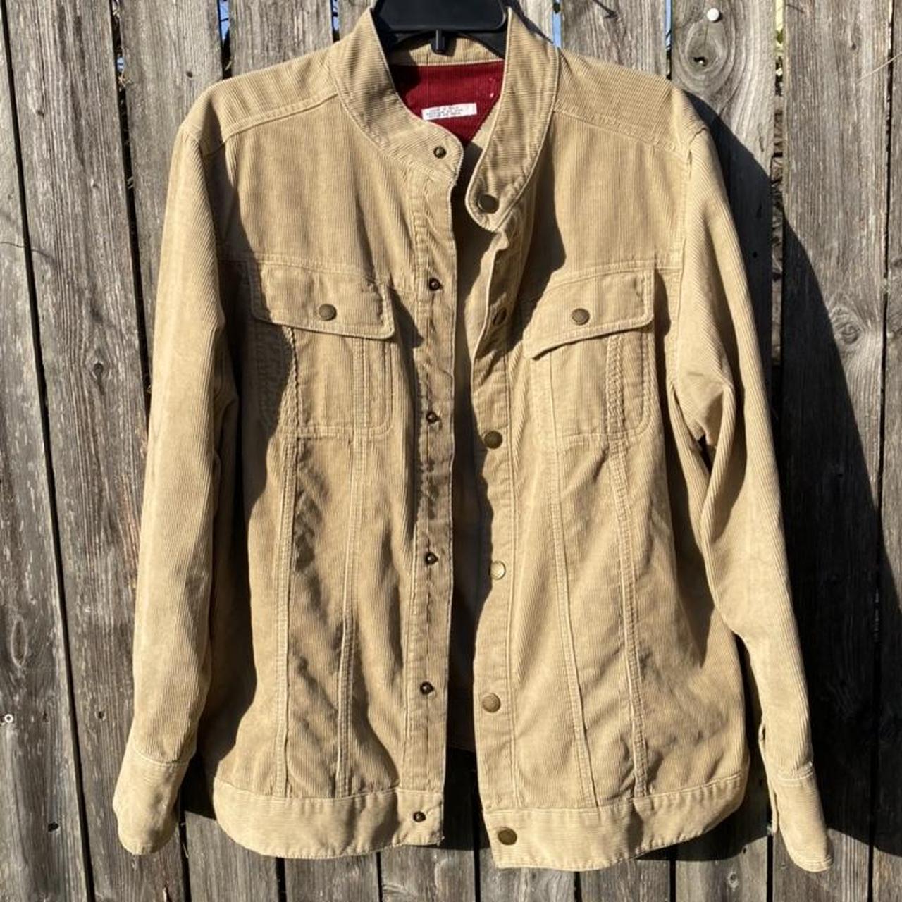 tommy hilfiger brown corduroy coat