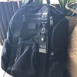 tumi backpack initials