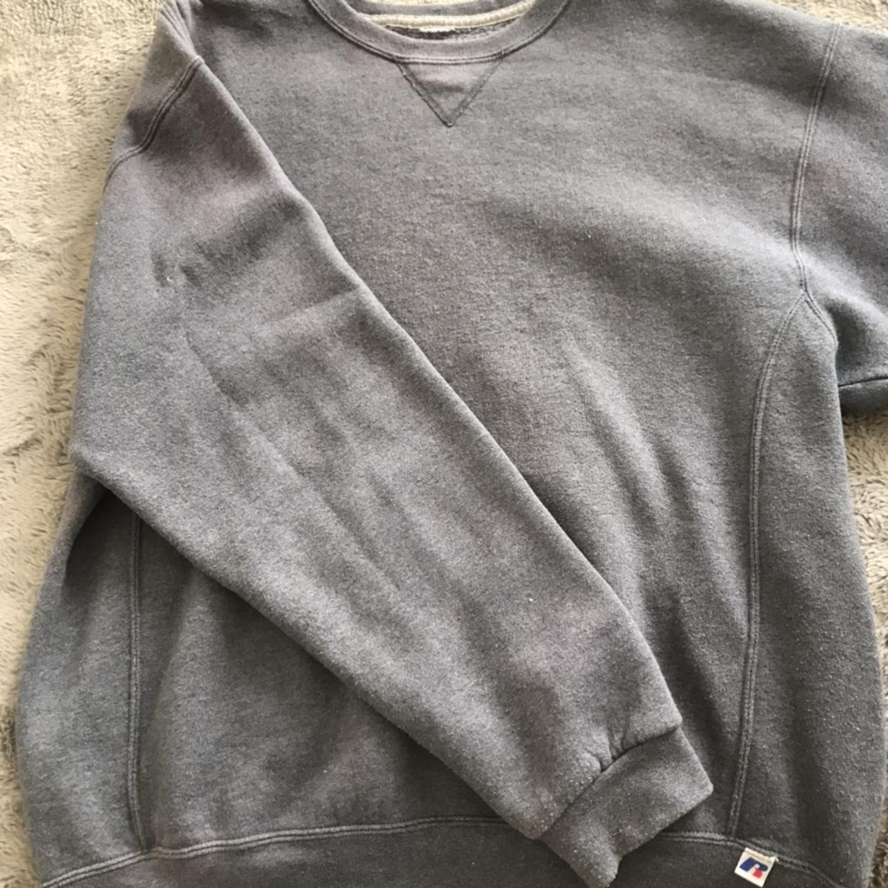 Russel athletics grey sweatshirt Size -... - Depop