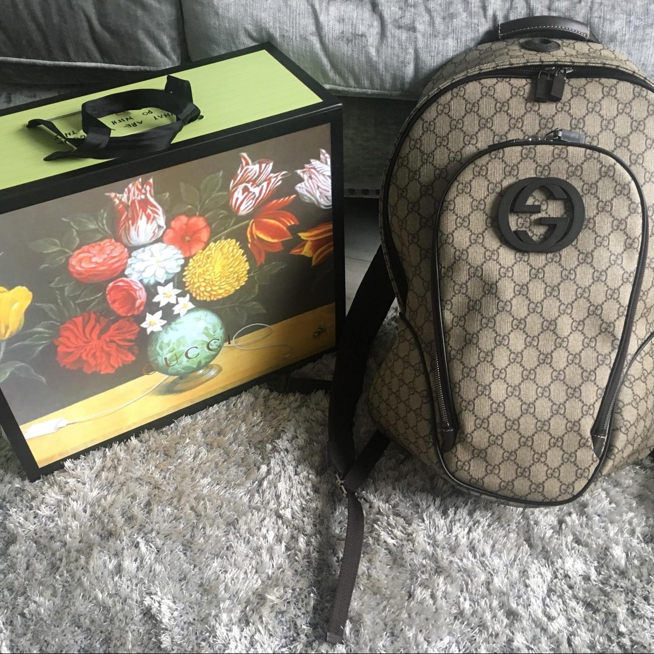 Gucci hot sale backpack box