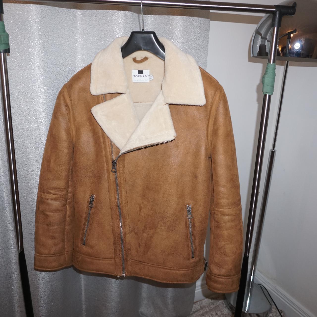 Topman hot sale sheepskin coat