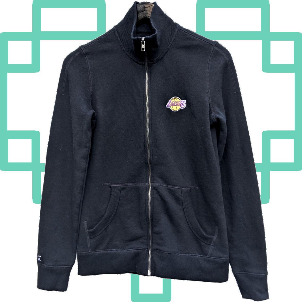 lakers black warm up jacket