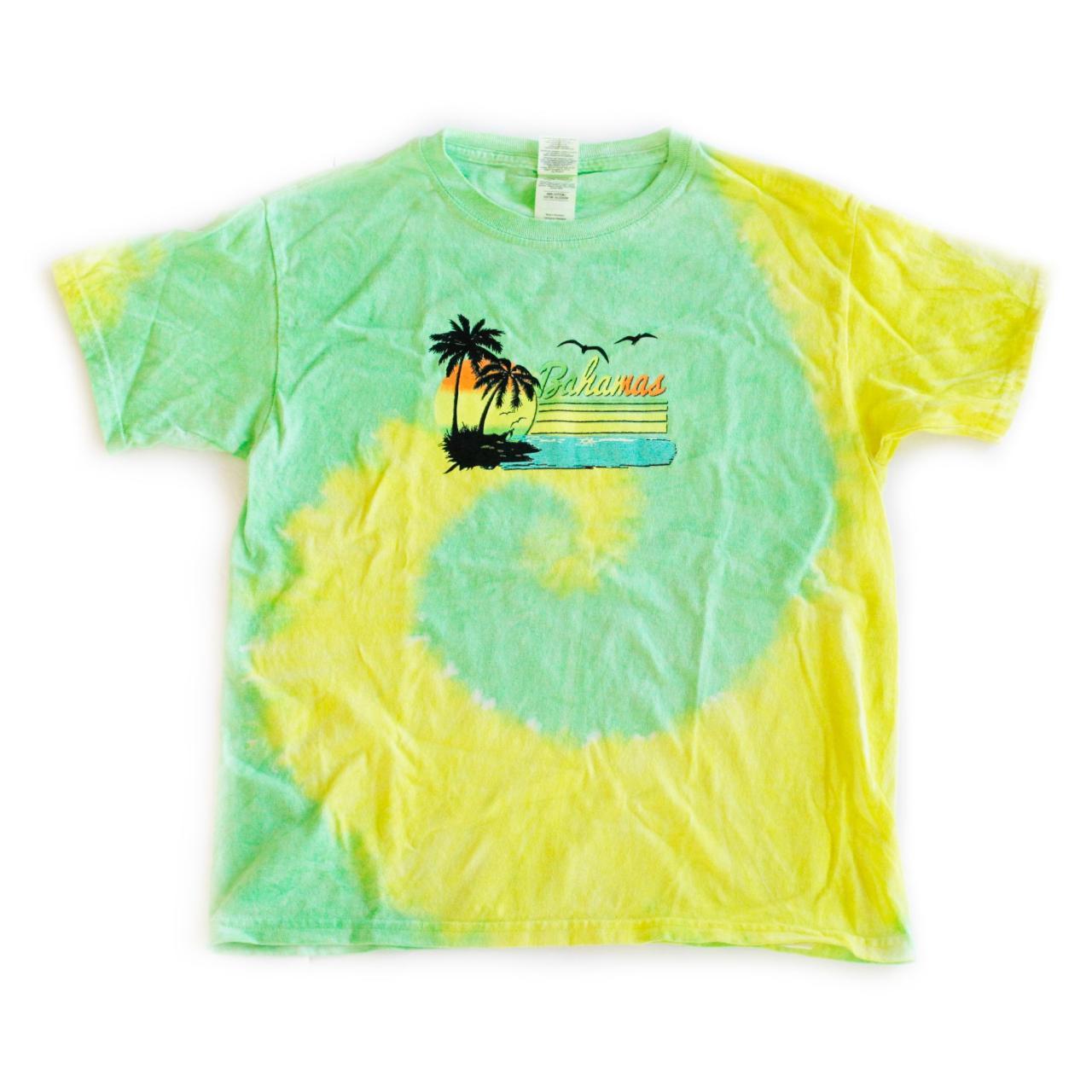 Gildan Women's Green and Yellow T-shirt
