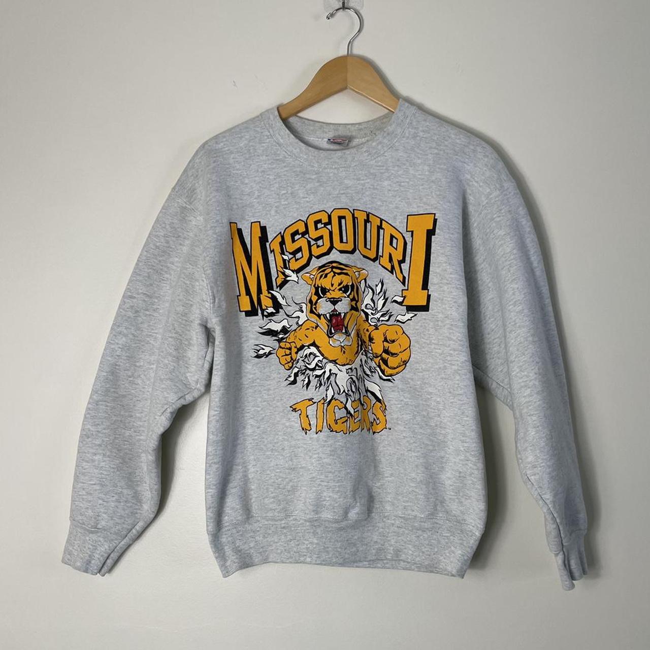 Vintage Missouri Tigers Thick material crewneck.... - Depop