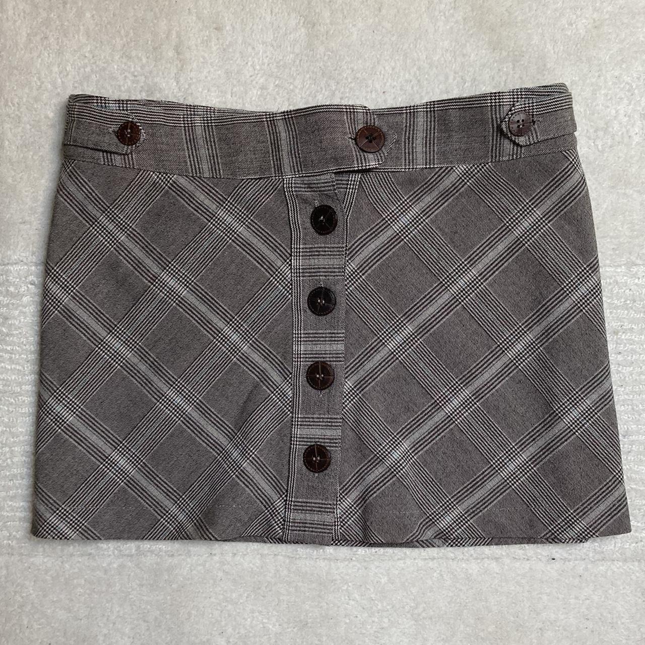 Vintage 00s Y2k Check/plaid Bay Low Waist Mini Skirt... - Depop