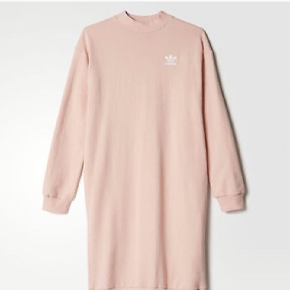 adidas pink sweater dress