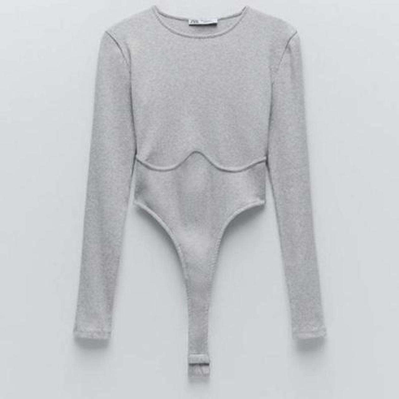 grey bodysuit zara