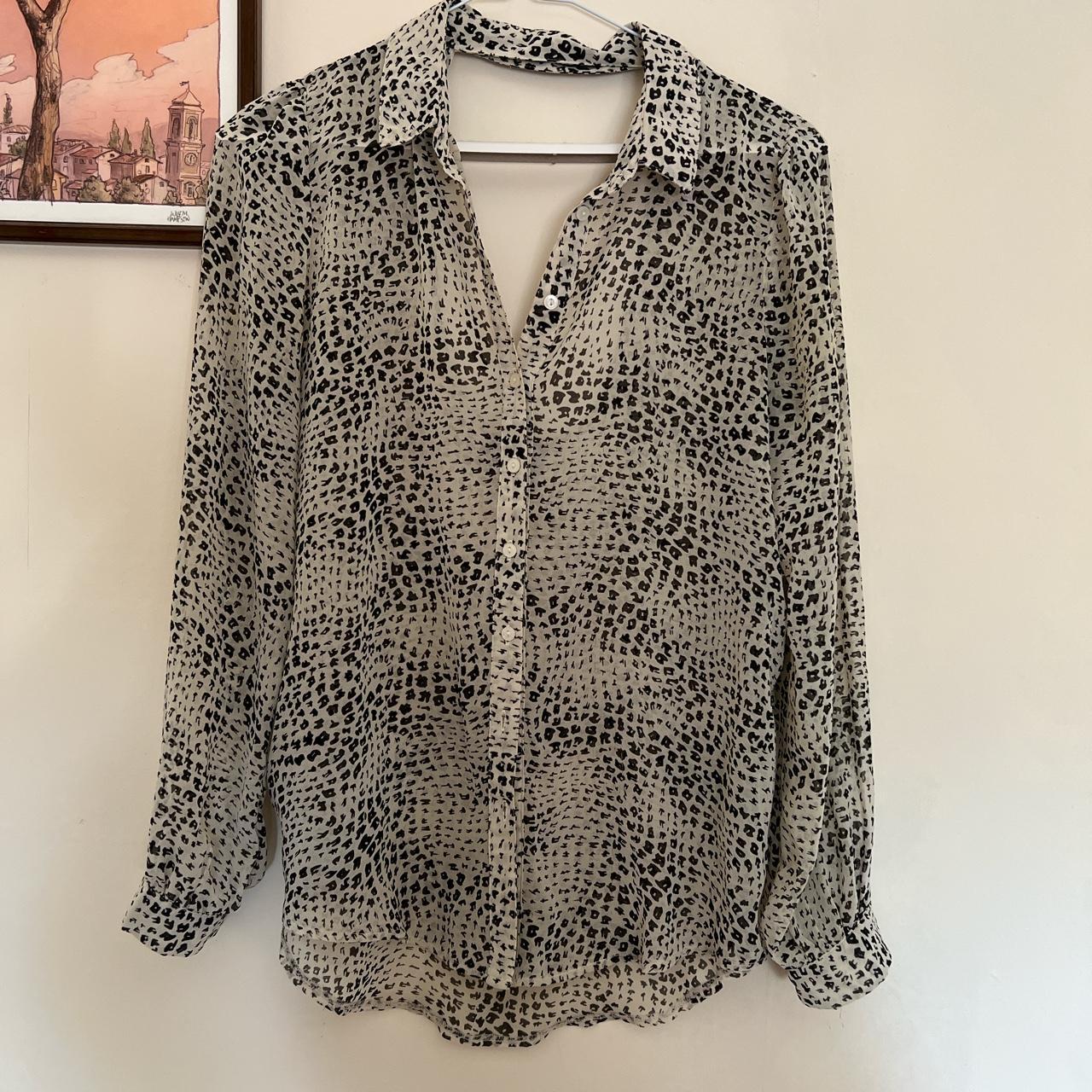 Beautiful silky urban outfitters leopard print... - Depop