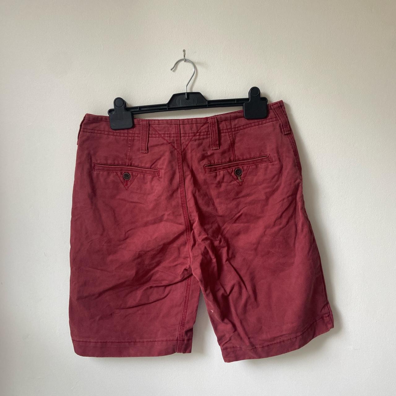 Men’s burgundy chino shorts in great condition,... Depop