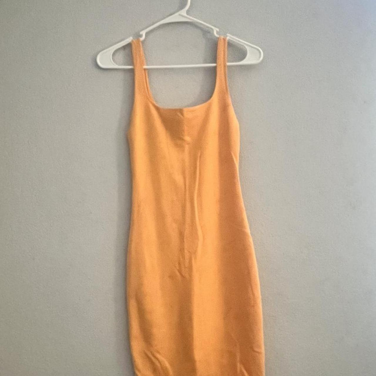 Zara Women's Orange Dress | Depop
