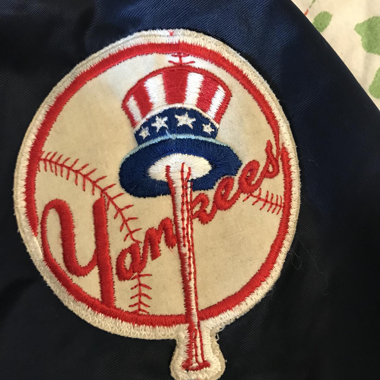 Vintage NY Yankees pullover jacket. Augusta - Depop