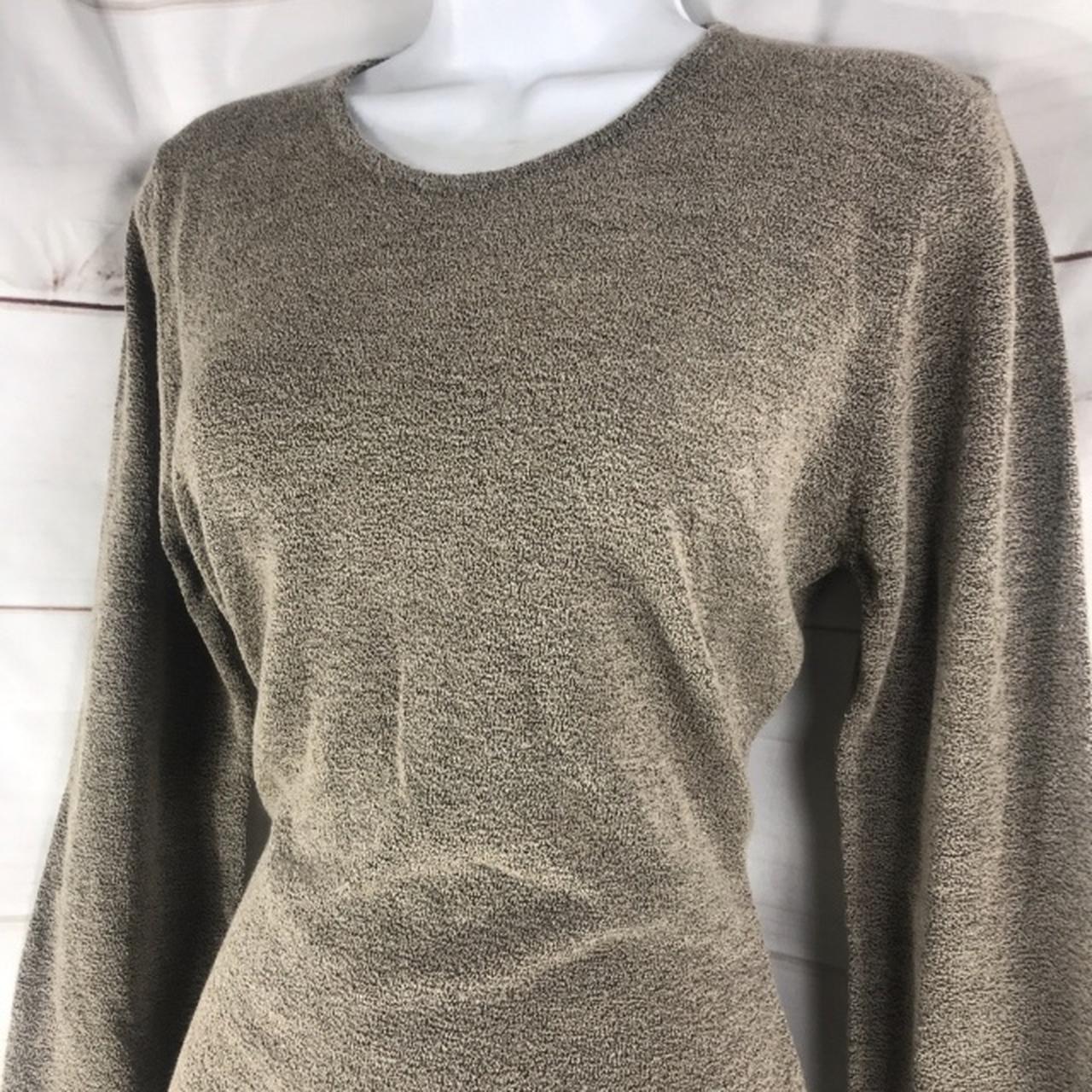 JAEGER Vintage Wool Nylon Blend Round Crew Neck Long... Depop