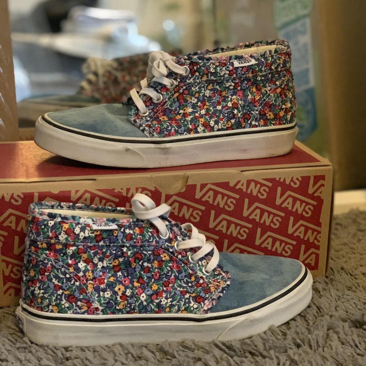 floral vans size 5