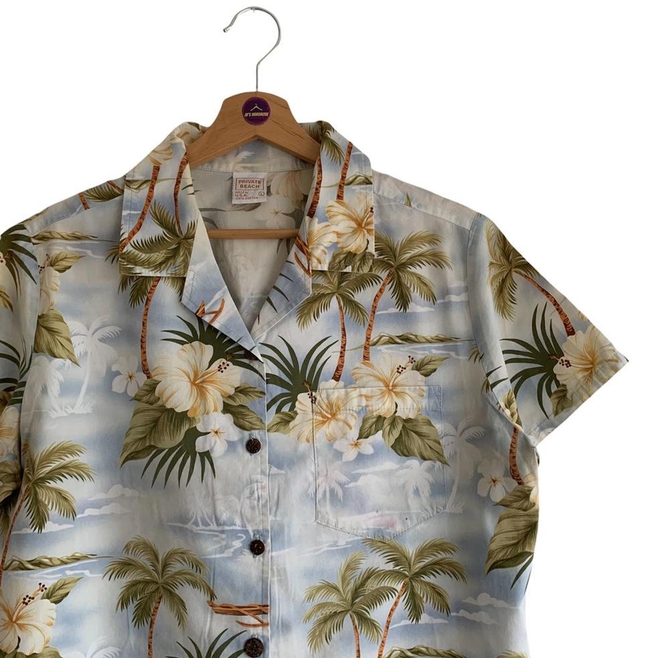 Hawaiian Shirt Lovely Light Blue Hawaiian Shirt... - Depop
