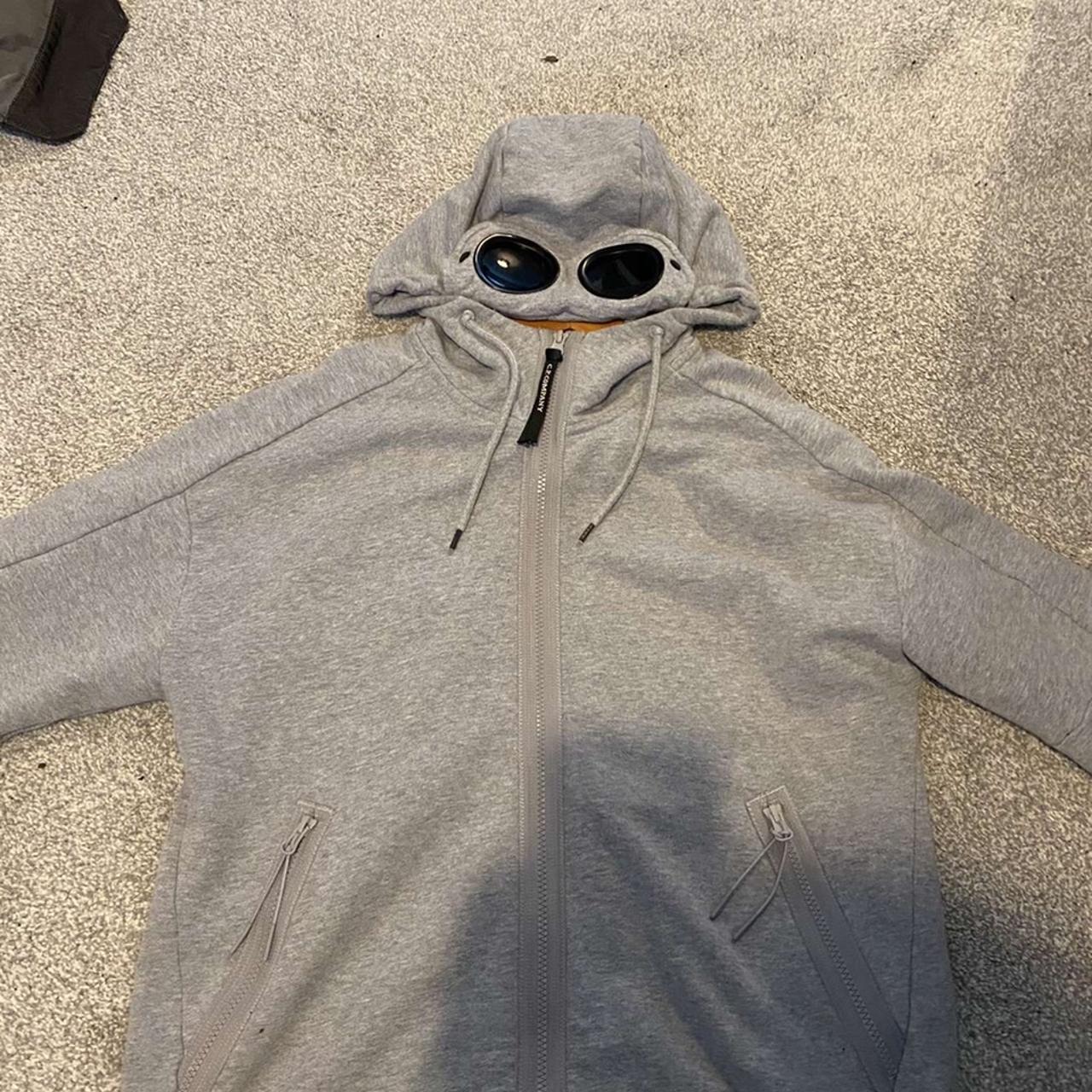 cp company grey zip up