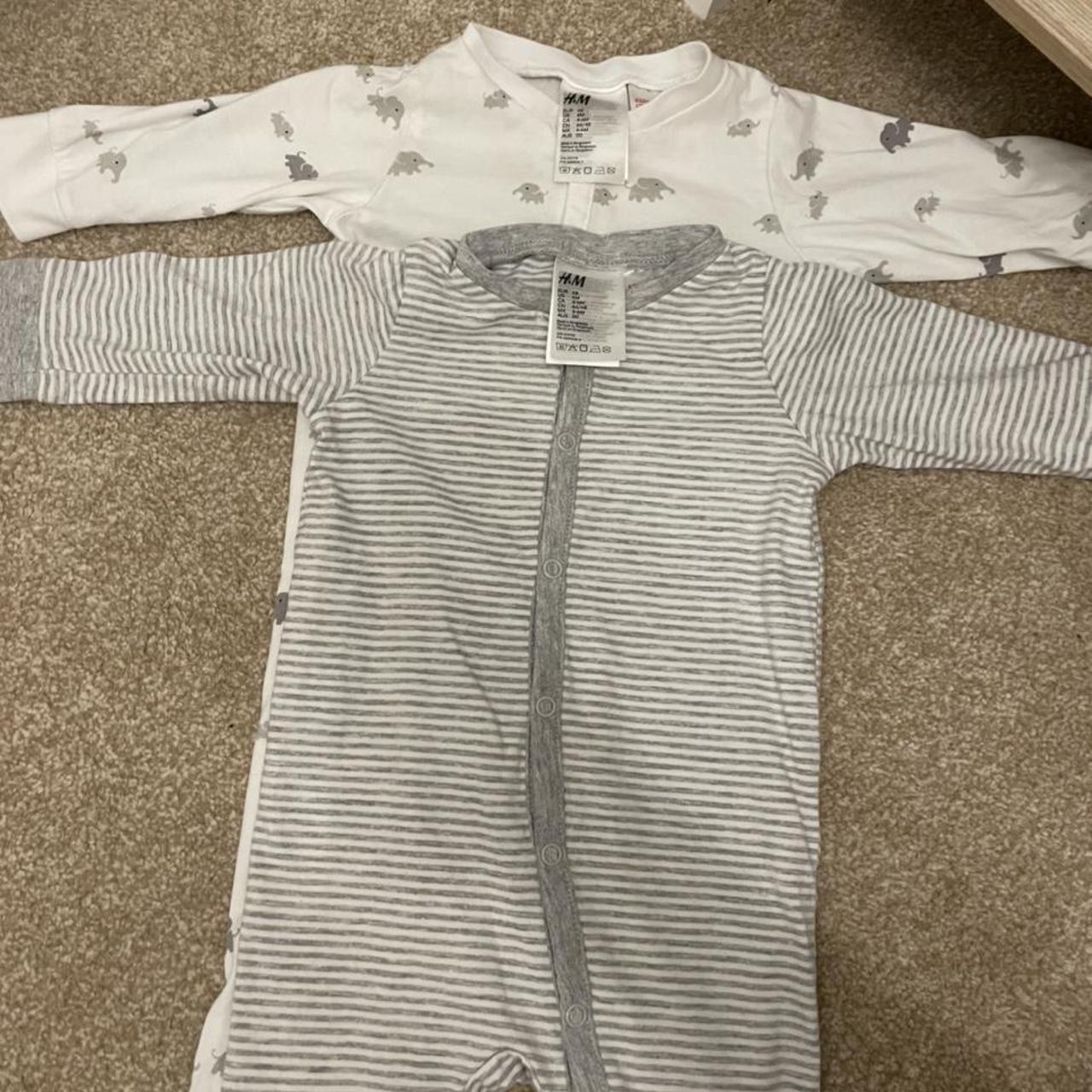h&m footless sleepsuits