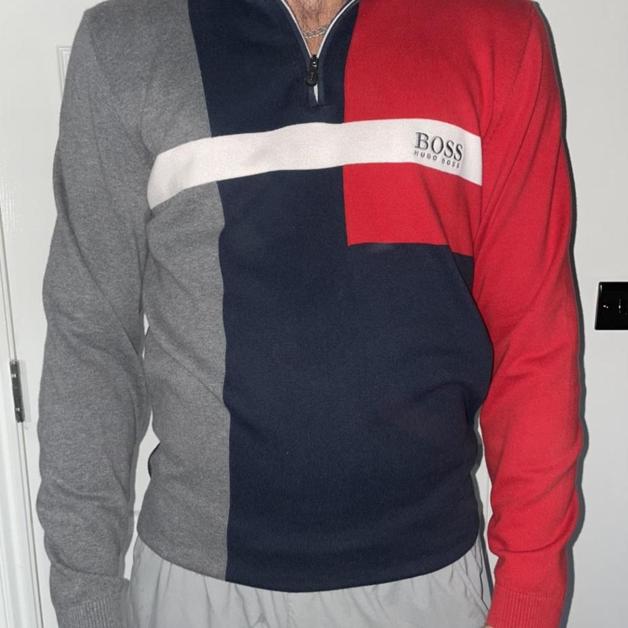 boss half zip jumper