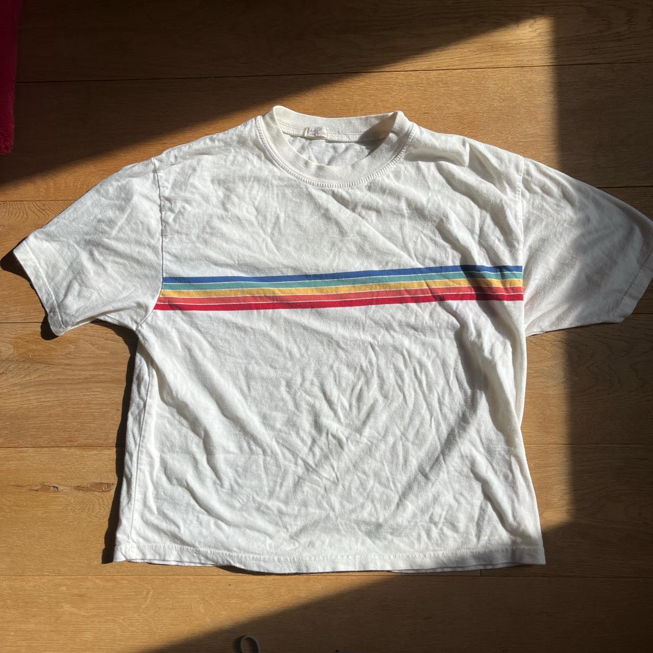 Brandy Melville (John Galt) rainbow top - Depop