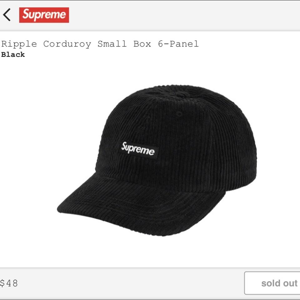 Supreme Ripple corduroy six panel hat , Color-...