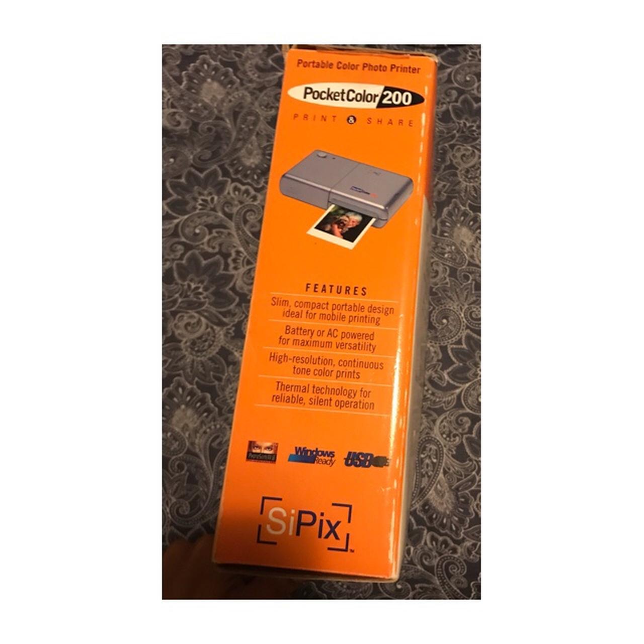 SiPix PocketColor 200 Portable Color Photo Printer.... Depop