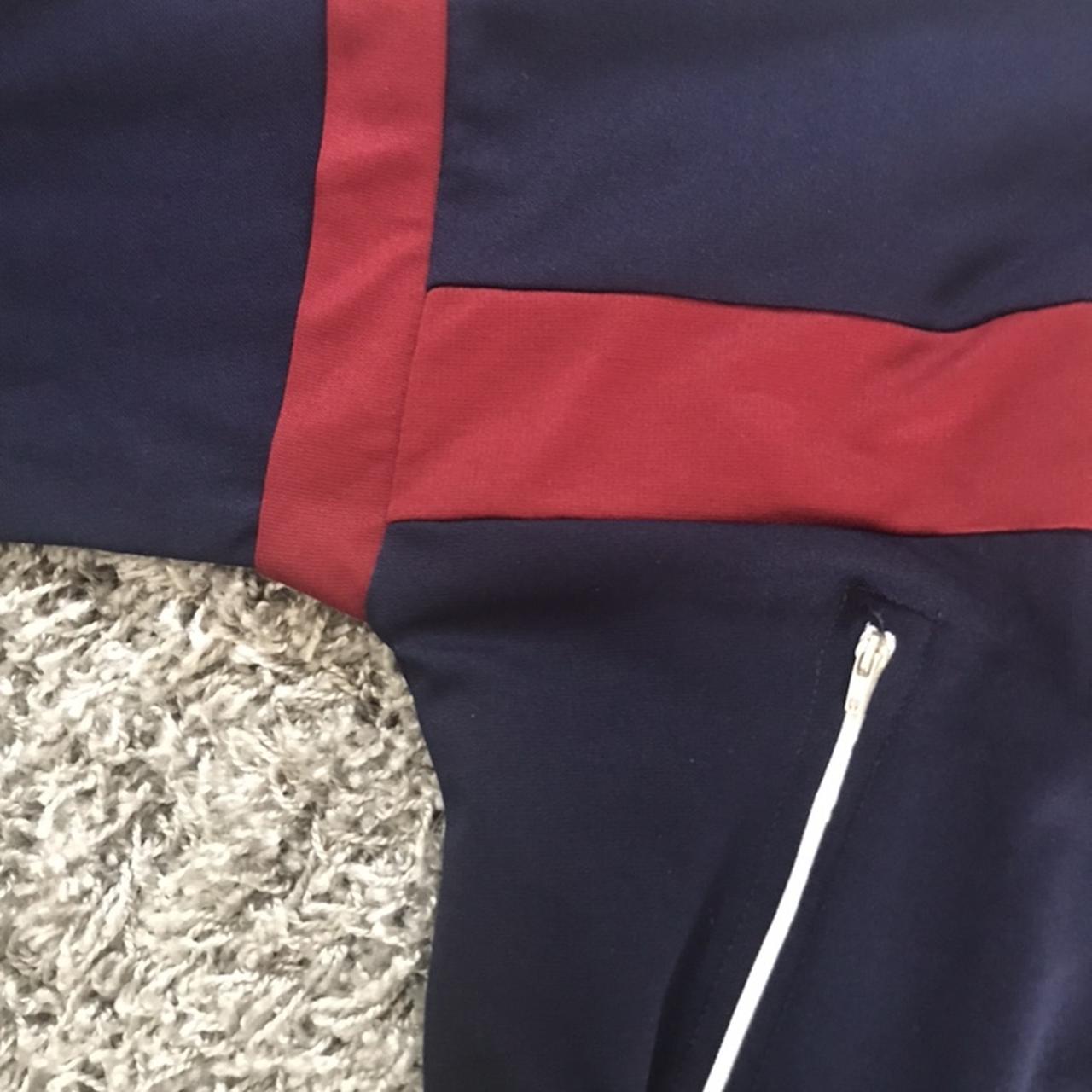 Ladies navy track jacket sized M Unbranded Single... - Depop