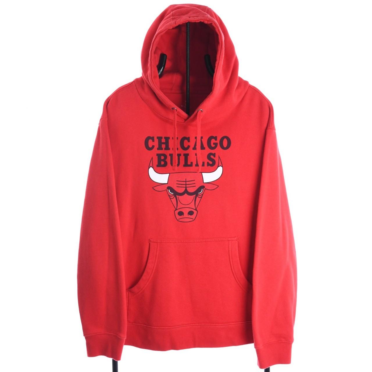 Red NBA Fanatics Chicago bulls Hoodie Large Size... Depop
