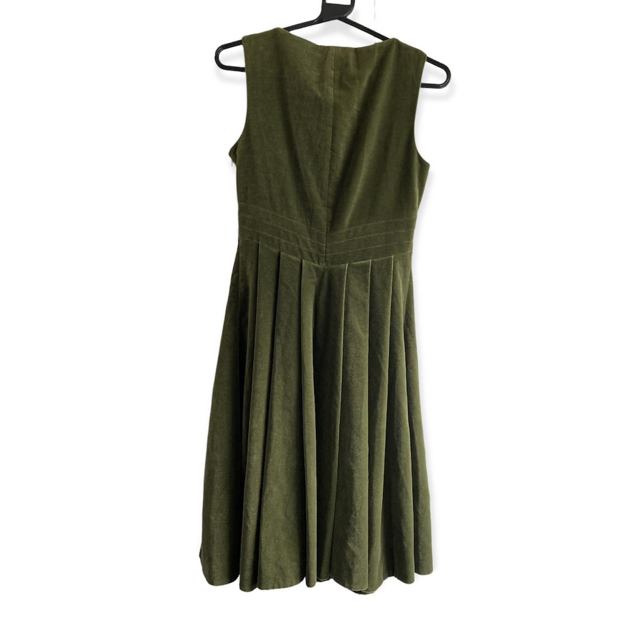 Vintage Aspesi green velvet sleeveless dress High... Depop