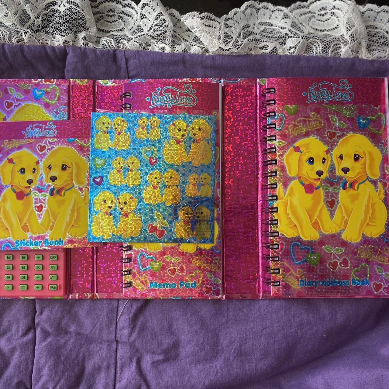 Lisa Frank, Accessories, Lisa Frank Puppy Love Binder Vintage Rare 9s