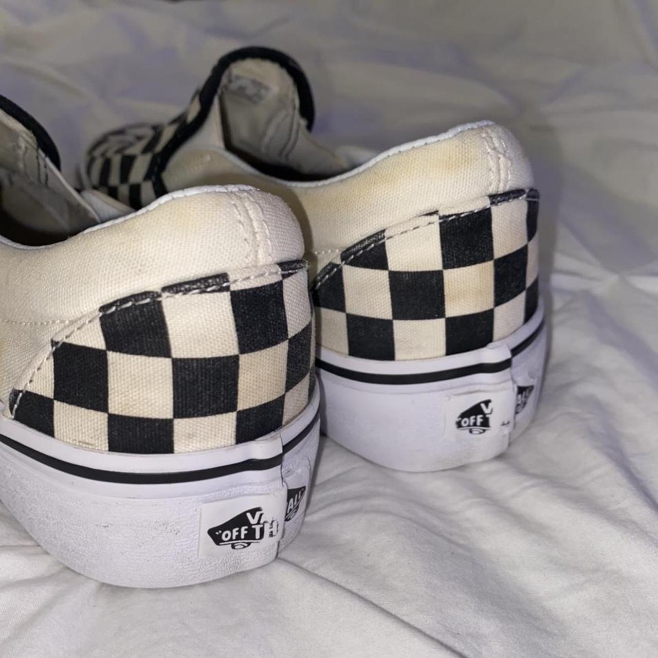 jual vans checkerboard slip on second