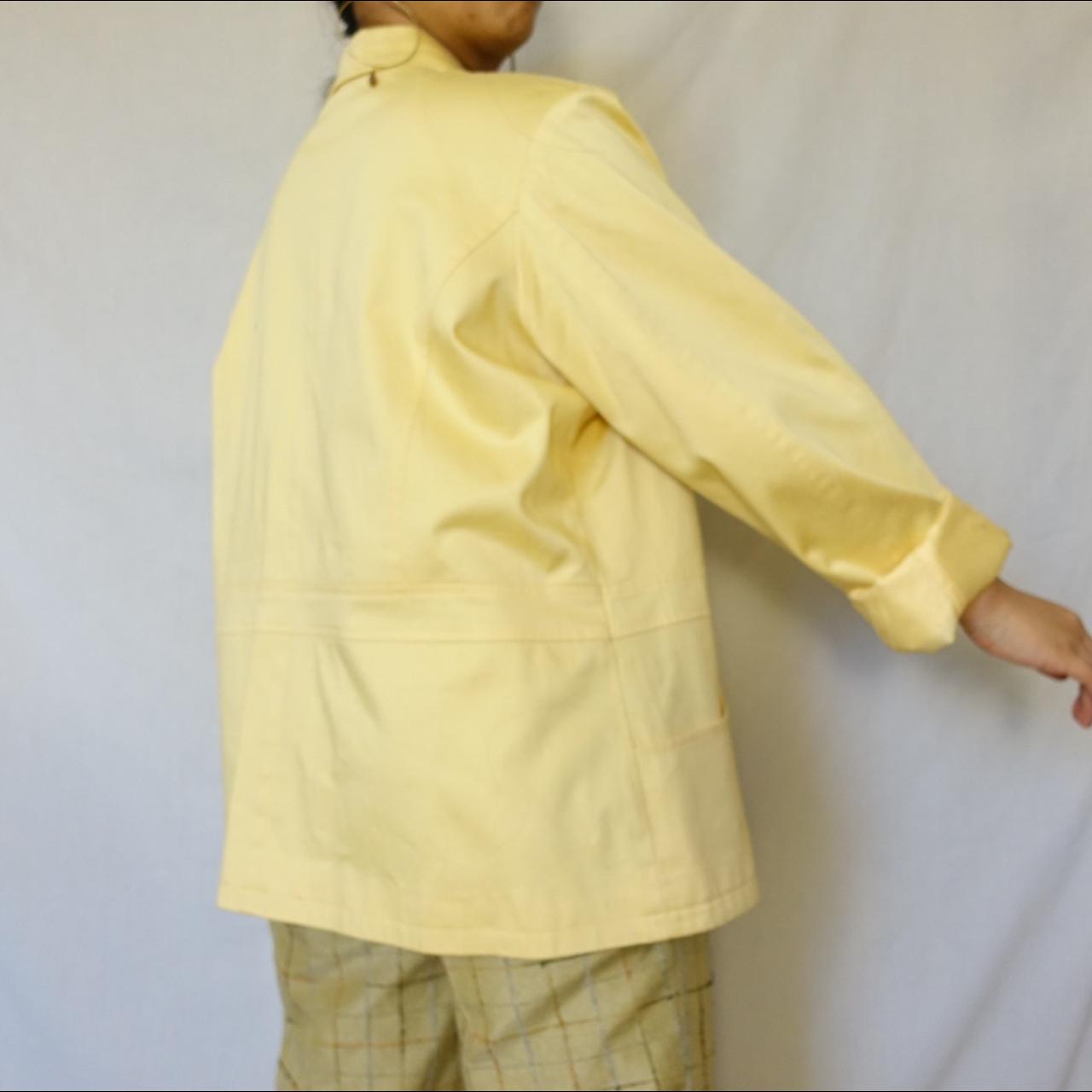 PASTEL YELLOW UTILITY JACKET => a functional... Depop