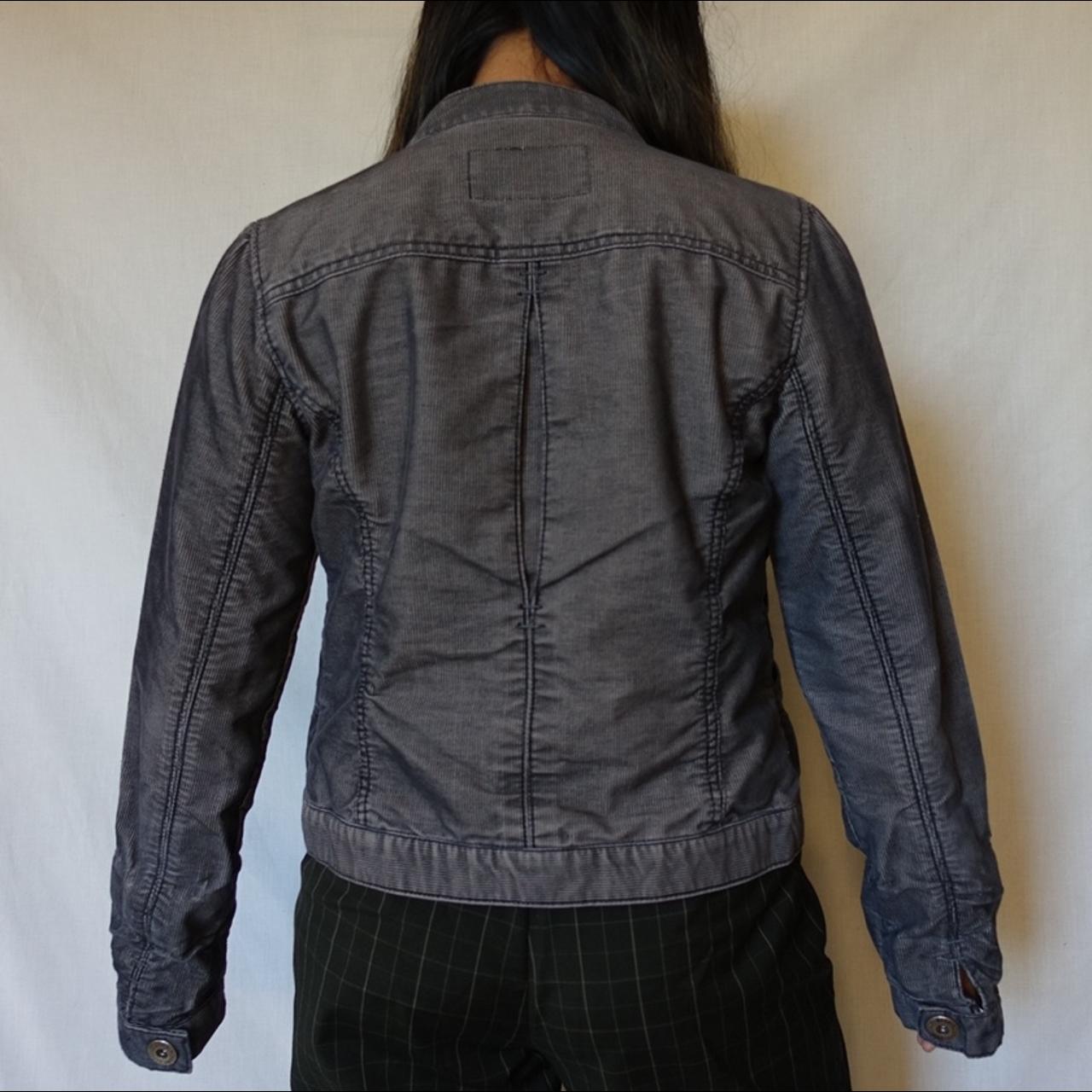 American Vintage Women's Grey and Silver Jacket (4)