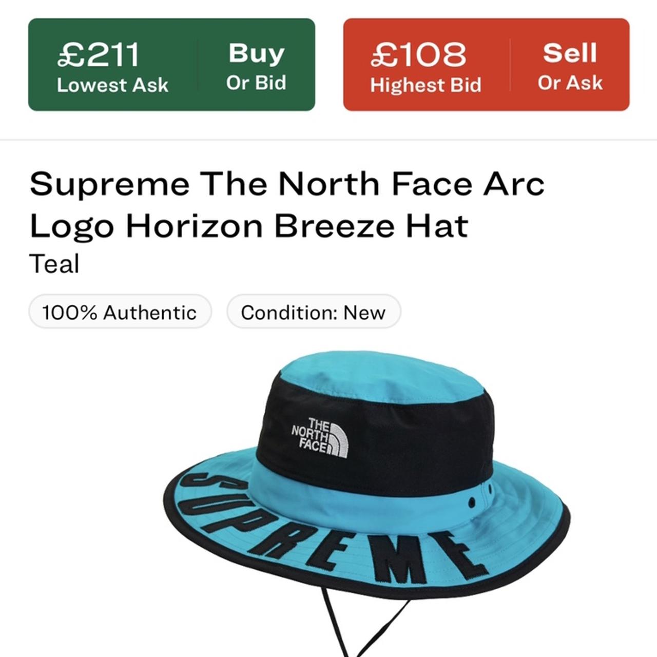 Supreme North Face 🌿 Arc Logo Horizon Breeze Hat 🍃...