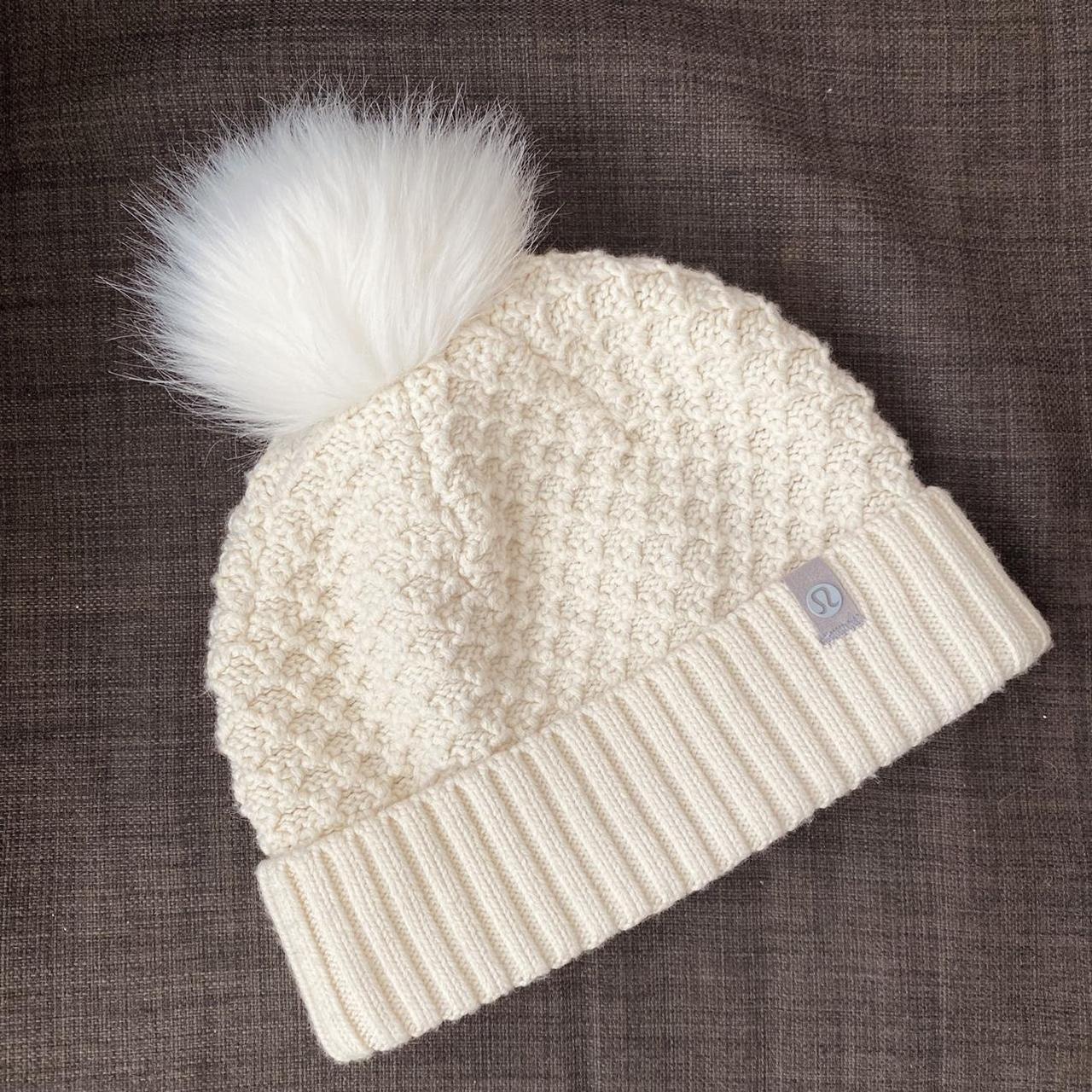 off white wool hat