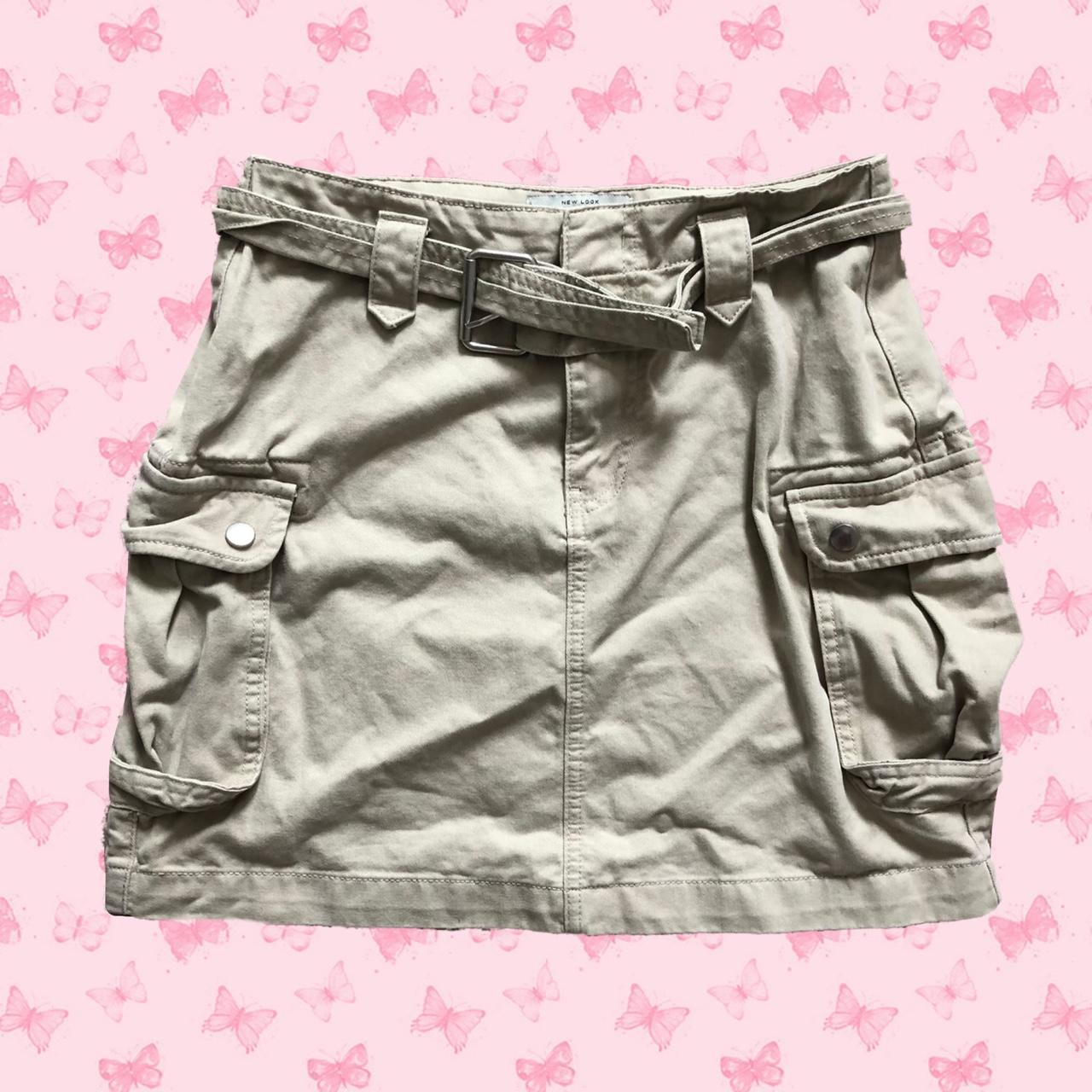 Brown cargo skirt, vintage so has been worn but... Depop