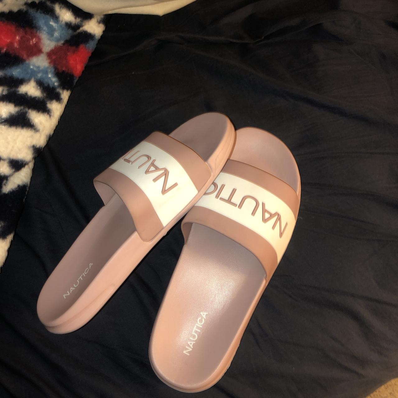 Pink cheap nautica slides