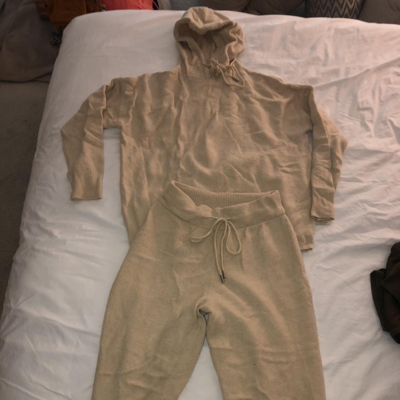 zara cream tracksuit