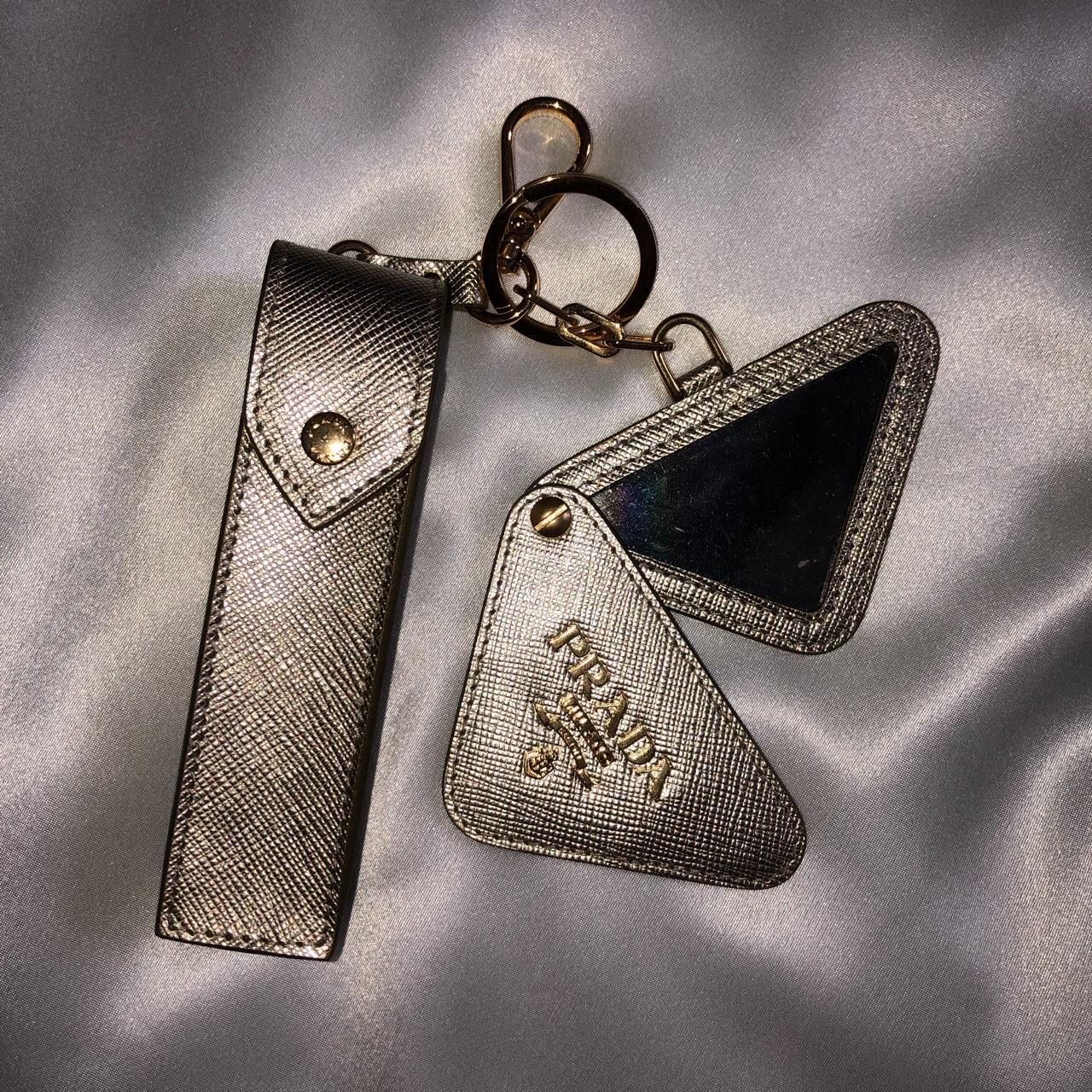 🐾🔐✨ Prada Lipstick Holder Keychain 💄💋✨ ✧ Depop